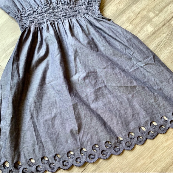 Bar III Smocked Waist Cotton Eyelet Dress Size XL - Picture 4 of 6